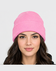 Gorro de Punto Holgado para Mujer, Suave, 100% Poliéster, Diseño con Lazo y Puño, Moderno, Bonito y Térmico para Invierno - Product Image 3
