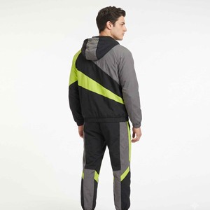Manufacturer Custom Mens Track Suit Color Block Printed Nylon Windbreaker <b>Jacket</b> and Pants Set Streetwear 2 Piece Jogger Set OEM - Product Image 6