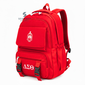 Delta | Sigma | Theta Sorority Backpack Heavy Duty Cordura <b>Rucksack</b> Stylish Laptop Daypack Outdoor Hiking Backpack - Product Image 2