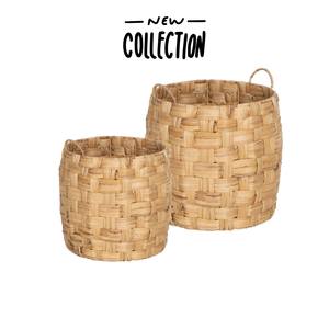 Panier de rangement en plastique fait main paniers tissés artisanat en gros - Product Image 2