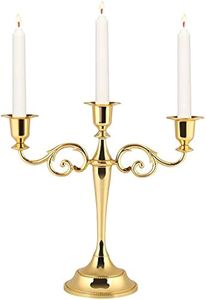 Candelabro de aluminio de alta calidad, chapado en oro, de 5 brazos, para decoración del hogar y hoteles, personalizable, con el mejor acabado en oro. - Product Image 3