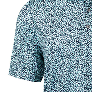Chemises pour hommes respirantes et confortables, design personnalisé, tissu tricoté 180g, manches courtes, style décontracté, broderie, service OEM - Product Image 4