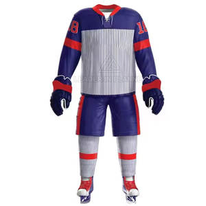 ชุดยูนิฟอร์มฮอกกี้น้ำแข็งคุณภาพสูงสำหรับทีม  ชุดฮอกกี้น้ำแข็งแบบใหม่สำหรับเยาวชน  จำหน่ายออนไลน์ - Product Image 2