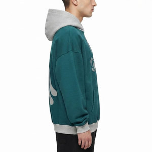 Sweat-shirts à capuche pour hommes, look moderne, en coton lourd, pour un style streetwear décontracté et un usage quotidien. - Product Image 3