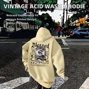 Sweat-shirts et sweats à capuche en polaire surdimensionnés pour l'hiver, logo personnalisé sur le devant, unisexe, fabricant ODM pour femmes avec design imprimé - Product Image 5