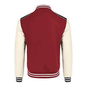 Vestes de baseball varsity pour hommes avec manches en cuir et broderie chenille, design personnalisé - Product Image 2
