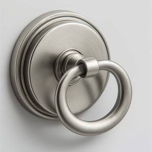 Battant de porte en laiton massif de qualité supérieure, tête de lion, conçu pour les portes d'entrée majestueuses, au charme royal traditionnel - Product Image 1