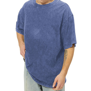 เสื้อยืดผู้ชายแบรนด์แฟชั่นไฮสตรีท ล้างสีแบบแอซิด แขนสั้น เนื้อผ้าหนา สำหรับฤดูใบไม้ผลิและฤดูร้อน - Product Image 5