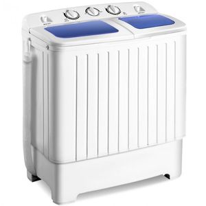 Lavadora-secadora compacta de doble tina para apartamentos con funciones de centrifugado - Product Image 1