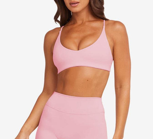 Women Seamless Sports Bra Stretch Breathable Activewear Running Gym <b>Top</b> Comfortable <b>Support</b> Fitness Training <b>Crop</b> - Product Image 3