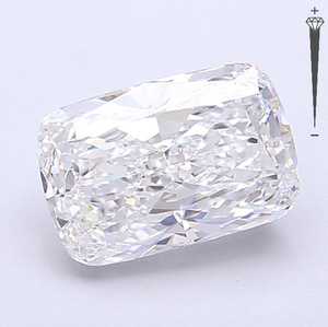 Diamante Sintético Certificado por IGI de 3.14 CT, Corte Alargado Tipo Cojín, Color D, Claridad VVS1, Cultivado en Laboratorio, CVD LG 742521049, Joyería ROYAL GEMS - Product Image 1