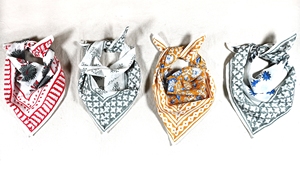 Foulard carré en coton Mulmul imprimé artisanal style Bohème Chic, élégant et léger, accessoire de festival - Product Image 5