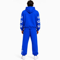 Sweat-shirts à capuche pour hommes 100 % coton de qualité supérieure, survêtements streetwear, sweats à capuche épais en denim avec impression en relief pour hommes