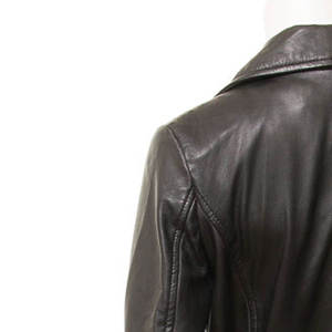 Gabardina Transpirable para Mujer, Cuello Camisero, Manga Larga, Cintura Ajustada con Cordones, Corte Entallado, Casual, de Cuero, con Cierre de Cinturón para Invierno - Product Image 3