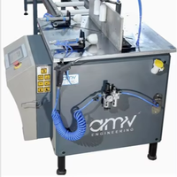 AMV ENGINEERING Máquina de Corte Avanzada Totalmente Automática para Aluminio/UPVC/Acero Inoxidable, Sierra de Cabezal Único para Puertas y Ventanas, 220-440V