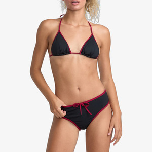 Bikini deux pièces brillant de haute qualité en polyester/nylon, maillot de bain sexy pour femmes, séchage rapide, idéal pour la plage, ensembles personnalisables - Product Image 2