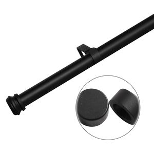 Regolabile 28 "-48" asta di tenda nera singola finestra nera dimensioni regolabili 28 "-48" nero - Product Image 1