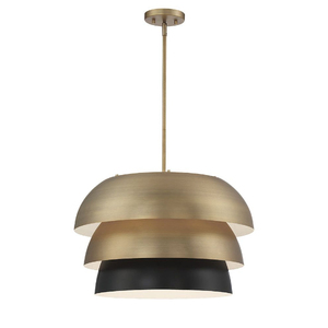 Round Brass Pendant <b>Light</b> Gold Metal Shade LED Indoor <b>Ceiling</b> Fixture Large Size Mounted Design Handmade Pendant Lamp - Product Image 3