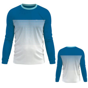 Camiseta de Manga Larga para Hombre, Talla Grande, de Secado Rápido, Transpirable, Ecológica, Antiarrugas, con Diseño Personalizado por Sublimación - Product Image 3