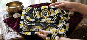 Handmade Beaded Envelope Clutch Bag Fringe <b>Sequin</b> Crossbody Messenger Purse for Women Party Travel - Product Image 4