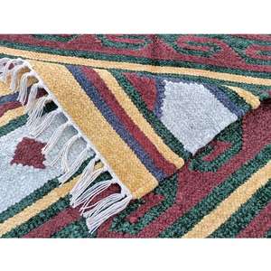 Exquisite Handwoven 2.5x4 Feet Silk <b>Runner</b> Timeless Style and Silky Soft Underfoot Feel Cotton Material - Product Image 6