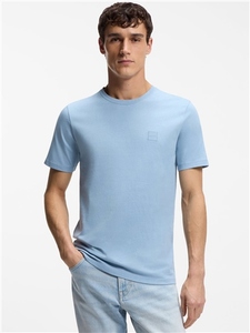 T-shirt uni en coton à col rond, style streetwear, avec impression numérique, séchage rapide et respirant - Product Image 3