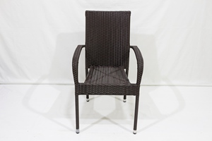 Silla Mecedora Moderna de Ratán Sintético Ligero, Nuevo Diseño para Jardín, Terraza, Comedor, Silla de Café para Hotel, Ocio y Uso en Exteriores - Product Image 2