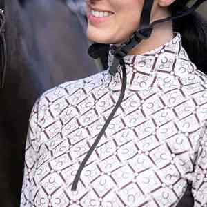 Womens Horse Riding Training Top <b>Long</b> <b>Sleeve</b> Equestrian <b>Base</b> <b>Layer</b> Winter Slim Fit Stretch Riding Shirt - Product Image 4