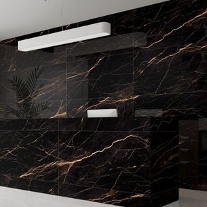 Azulejos de Cerámica Pulidos de Gran Formato 600x1200, Súper Blancos, de Alto Brillo, para Revestimiento de Paredes y Pisos de Hoteles Modernos y de Lujo - Product Image 3