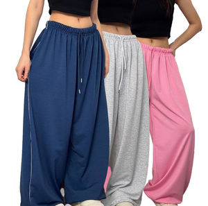 Pantalon de survêtement ample personnalisé pour femme, taille mi-haute, en molleton, coupe décontractée et confortable, style jogging décontracté pour femme - Product Image 4