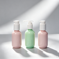 Xypackaging 300ml 10oz Bouteilles cosmétiques rondes en plastique PET noires vides avec pompe, prix de gros