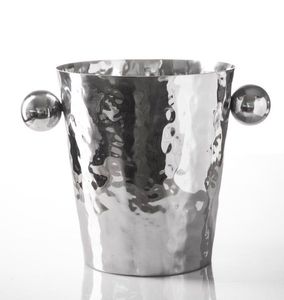 Bucket wine and champagne <b>chiller</b> sophisticated hosting decor decorative beverage bucket polished metal ice tub - Product Image 1