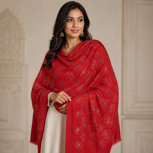 Elegant Merino <b>Wool</b> Stoles for Women Designer Winter <b>Wool</b> <b>Wrap</b> Soft Warm Scarf Swarovski Crystals Traditional Scarves Shawls - Product Image 6