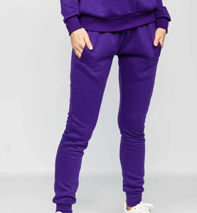 Conjunto Deportivo de Mujer, Ecológico, 100% Algodón, Felpa Gruesa, Corte Holgado, Largo hasta el Tobillo, con Bloques de Color, Sudadera con Capucha y Pantalones Deportivos - Product Image 3