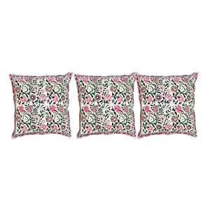 Top Blossom Floral Print <b>Cushion</b> <b>Cover</b> with Hidden Zipper Decorative Pillow Case for Home Office Hotel and Cafe Interior Styling - Product Image 1