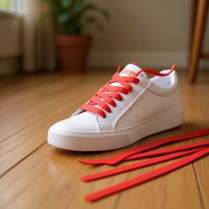 Ilan Shoelace 90 Cm Red Flat <b>Lace</b> For Sneakers - Product Image 2
