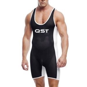 Moda americana Jiu Jitsu Kimono Custom Wrestling Singlets Corte medio Rendimiento Elegante OEM Trajes de artes marciales QST - Product Image 1