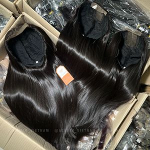 Venta al por mayor de Extensiones de Cabello Humano Virgen Vietnamita Color Negro Natural Peluca Suave y Sedosa con Hueso Cabello Liso Precio Barato - Product Image 4