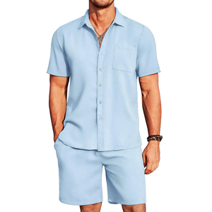 SAFETY SPECTRUM OEM Conjunto de Verano Casual de 2 Piezas (Camiseta y Pantalones Cortos) para Hombre/Mujer, Tallas Grandes, Estilo Urbano Ecológico, Cuello Redondo, Personalizable - Product Image 6