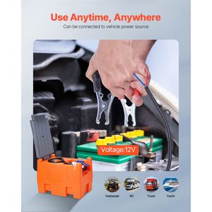 Kit de pompe de transfert de DEF 12V avec pompe à eau d'irrigation à diaphragme 8,5 GPM, auto-amorçante, électrique, réservoir de 58 gallons et buse automatique - Product Image 6