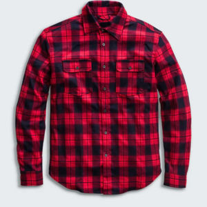 Camisa de Franela para Hombre, 100% Lana, Mangas Largas, Cierre de Cremallera y Botones, Bolsillos en el Pecho, Protección Interior de Malla, con Servicio OEM - Product Image 4