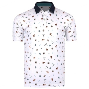 <b>White</b> Color High Quality New Style Sublimated Men Polo T Shirts Breathable Casual Style Men Wear Polo Shirts - Product Image 1
