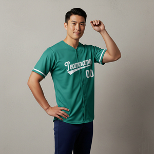 Uniformes de Béisbol Personalizados 2026, Sublimados, Transpirables, Antibacterianos, de Secado Rápido, con Botones, Cuello en V, 100% Poliéster, Unisex - Product Image 6