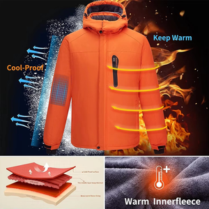 Veste de chasse unisexe doublée en polaire, softshell, camouflage, coupe-vent, imperméable, avec logo sur le devant, doublure en polyester - Product Image 1