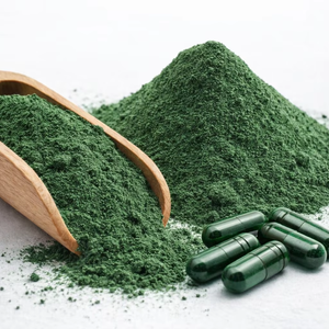 WARRLY Capsules de spiruline biologique en poudre Superaliment Approvisionnement en vrac Exportation Inde Qualité alimentaire 99% Emballage en verre/bouteille/fût - Product Image 1