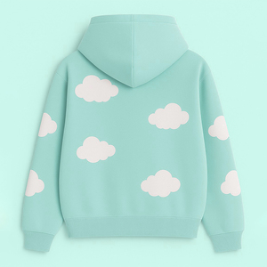 Custom Eco-Friendly Anti-shrink Embroidery Front Casual Knitted O-<b>Neck</b> Full Sleeve Sweatshirt Pockets Regular Summer Women's - Product Image 5