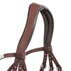 Custom Logo Premium Breathable Oiled Leather Durable Sweat Absorbent Everness Bridle Crystals Browband Adjustable Horse Racing - Product Image 4