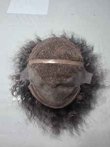 Peluca Completa de Cabello Humano 100% Natural con Cabello Rizado Indio Remy - Product Image 3