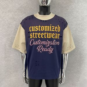 เสื้อยืดแฟชั่นแบรนด์ดังลายพิมพ์เพชรเทียม ขายดี รับทำแบรนด์และสีตามสั่ง เสื้อยืดผ้าฝ้าย 100% สำหรับผู้ชาย - Product Image 1