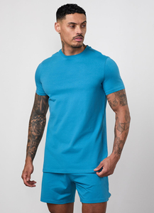 Camiseta Deportiva Personalizada con Logotipo de Fábrica para Hombre, 100% Algodón Elástico, Tejido de Punto de 180 GSM, Camiseta Lisa - Product Image 5